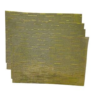 Unbranded Placemats Set of 4 Green PVC Placemats 18"X12"